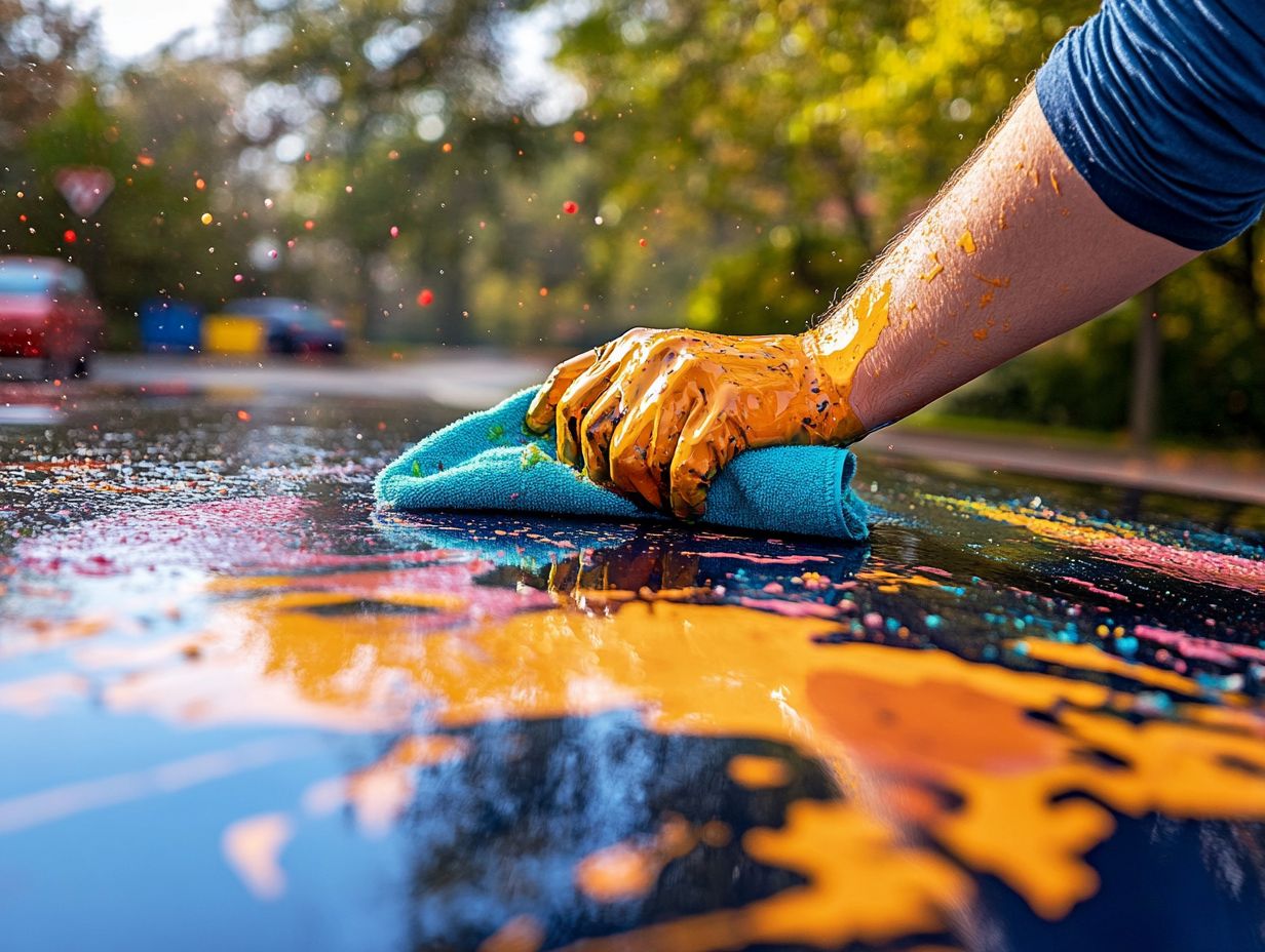 Step 2: Wash the car with soap and water